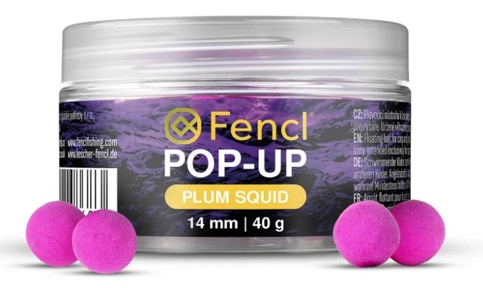 Fencl plovoucí boilie pop up plum squid 40 g 14 mm