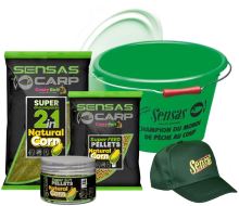 Sensas Akční Kbelík s Krmením Carp Paste Pellets Corn Sensas Akční Kbelík s Krmením Carp Paste Pellets Corn