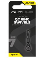 Avid Carp Obratlík s Kroužkem Outline QC Ring Swivel (1)