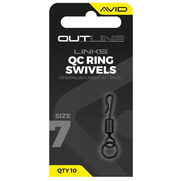 Avid Carp Obratlík s Kroužkem Outline QC Ring Swivel