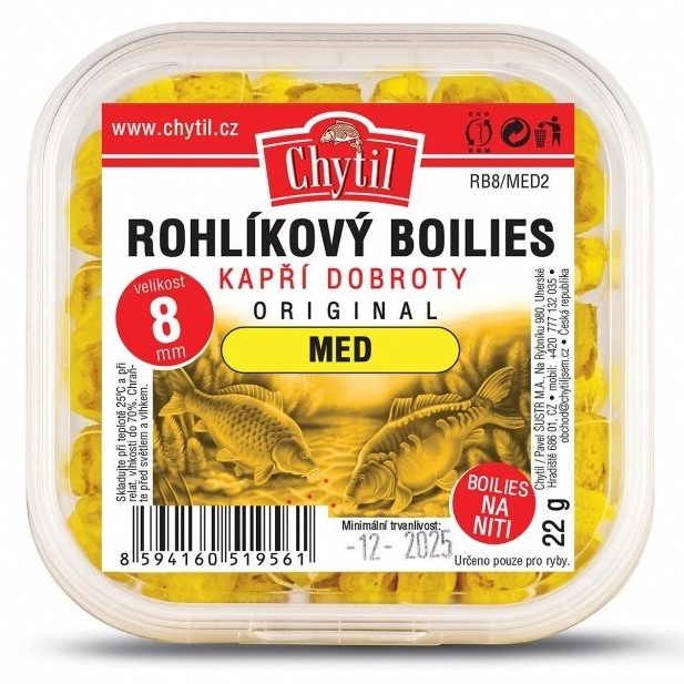 Chytil rohlíkový boilies 8 mm 22 g - kukuřice