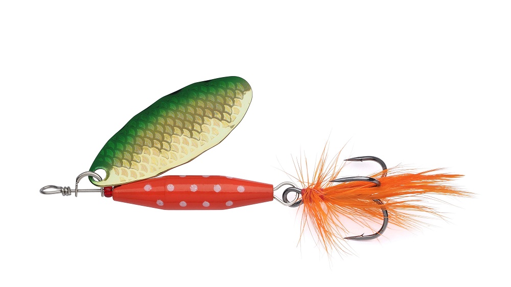 Levně Abu garcia třpytka reflex red sinking green flash - 4,5 cm 7 g