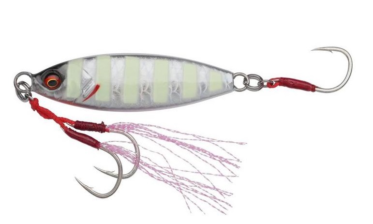 Levně Savage gear pilkr slow seeker zebra glow - 5,4 cm 30 g