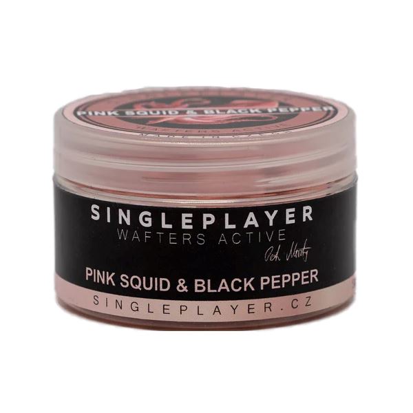 Singleplayer Vyvážené Boilie Special Edition Wafters Active Pink Squid & Black Pepper 50 g 12/16 mm
