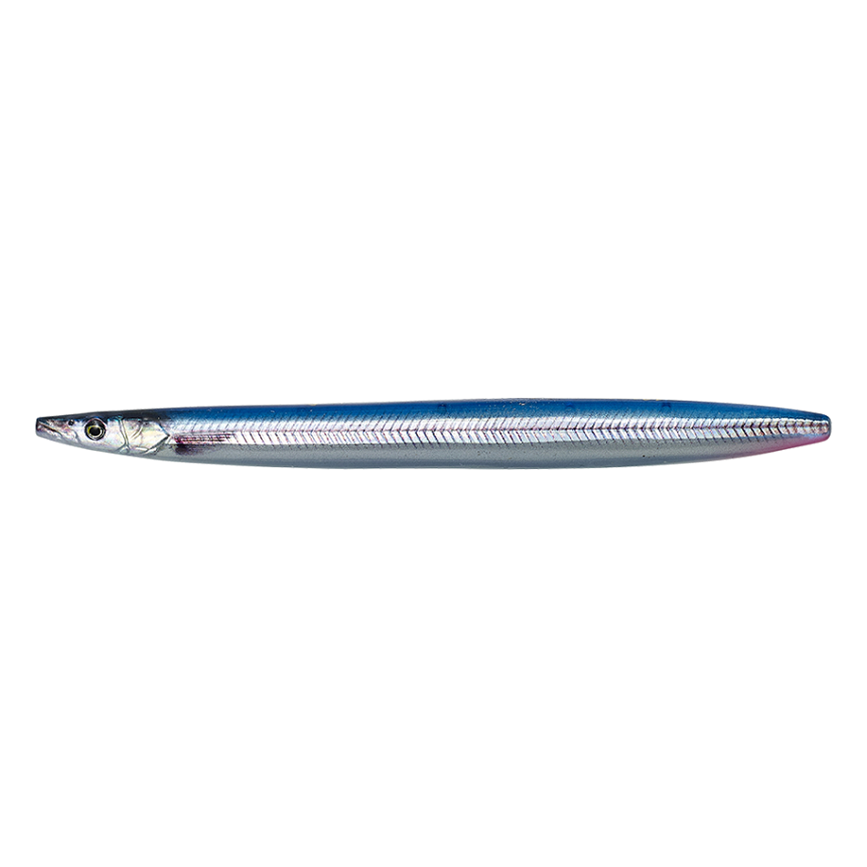 Levně Savage gear line thru sandeel 11 cm 15g - blue sliver uv