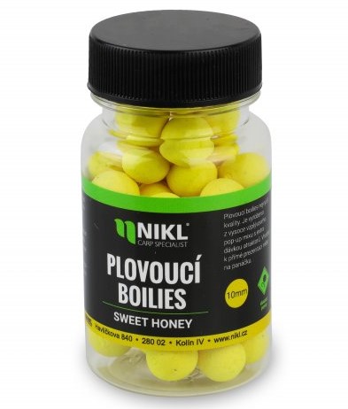 Levně Nikl plovoucí boilies sweet honey - 10 mm 20 g