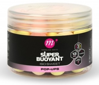 Levně Mainline plovoucí boilie super buoyant pop up pink yellow white 13 mm - iso sweet
