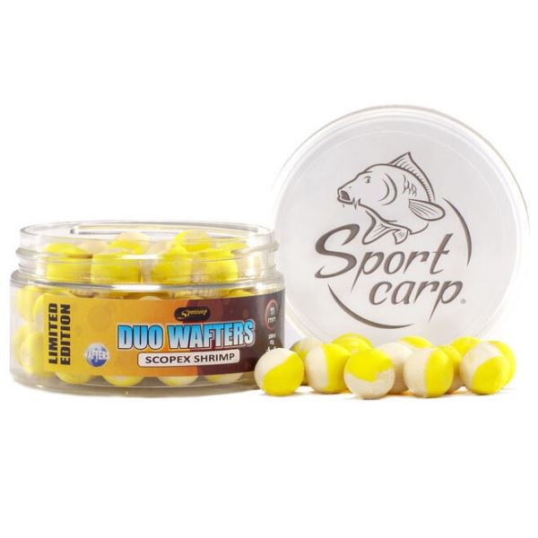 Sportcarp Neutrálně Vyvážené Nástrahy Duo Wafters Scopex Shrimp 11 mm 100 ml