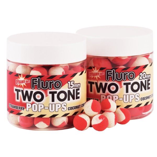 Dynamite Baits Pop-Ups Two Tone Strawb & Coconut