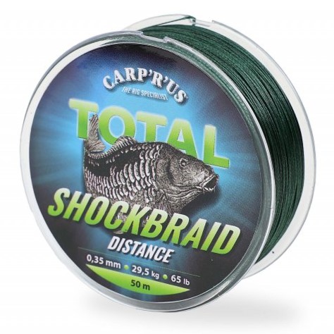 Carp´r´us šoková šňůra shock braid distance 50 m - 0,28 mm 18,2 kg