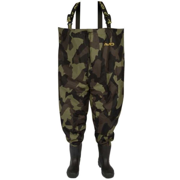 Avid Carp Prsačky Distortion Camo Chest Waders