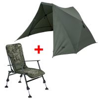 Mivardi Přístřešek Quick Set + Křeslo Camocode Express