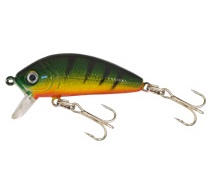 Kamasaki wobler perch 1 olejovo zelená-žlutá 3 cm 3 g