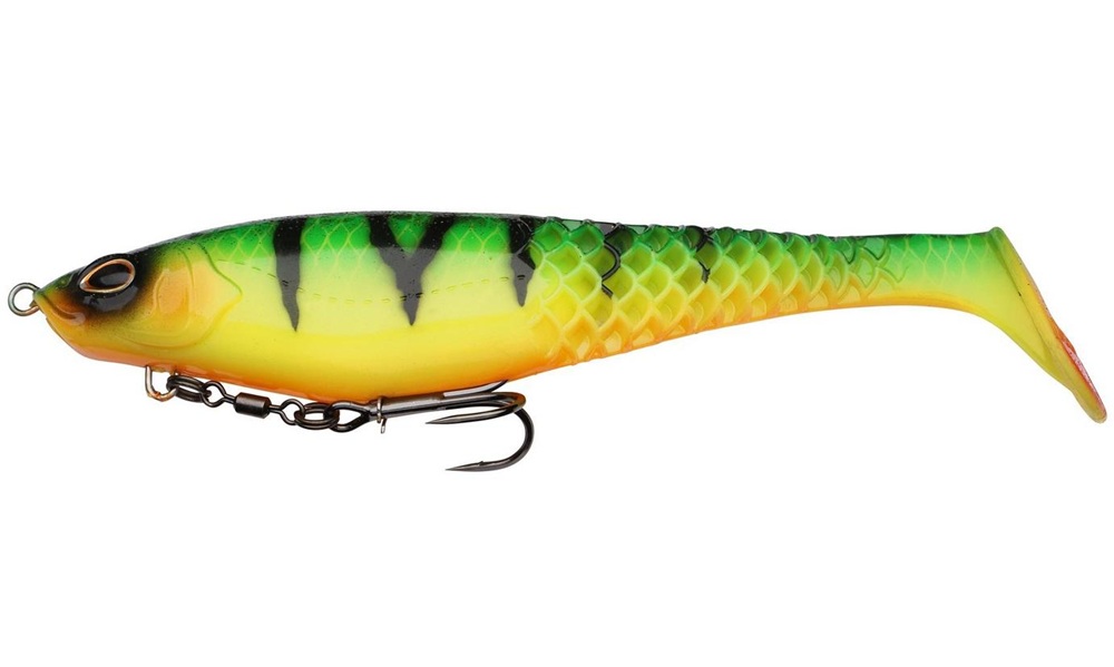 Levně Berkley gumová nástraha powerbait cullshad shallow sinking firetiger - 15 cm 34 g