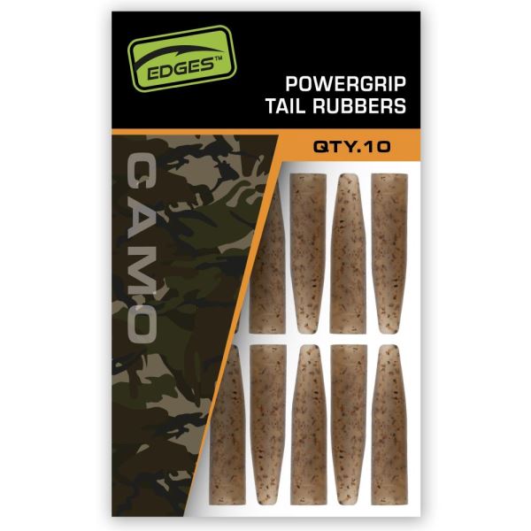 Fox Převleky Na Závěsky Edges Camo Powergrip Tail Rubbers 10 ks