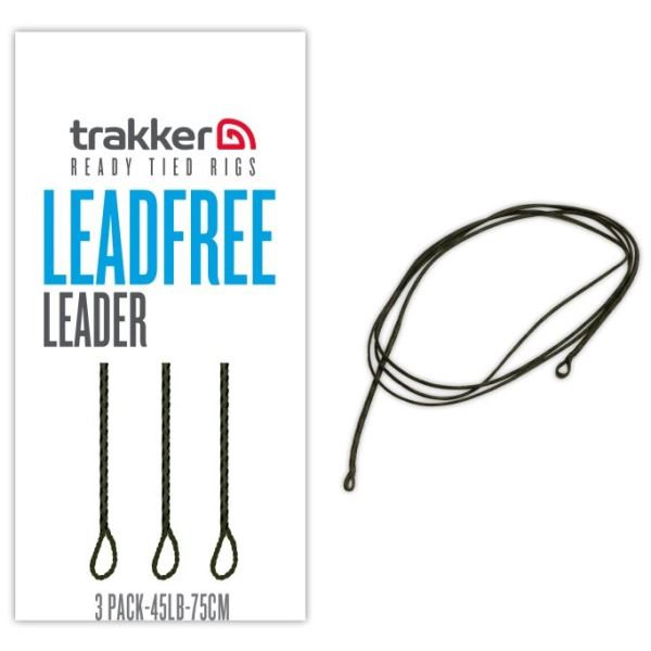 Trakker Montáž Leadfree Leader 75 cm 45 lb 3 ks