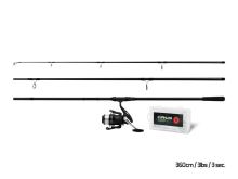 Delphin Kaprařský Set Yakuza Prut 3,6 m 3 lb 3-díl + Naviják 6T + Příslušenství (2)