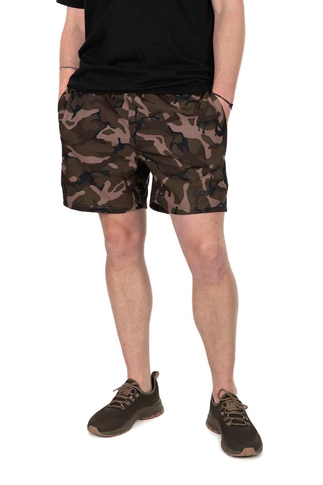 Fox kraťasy black camo lw swim shorts - l