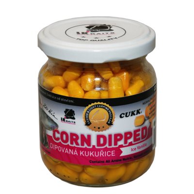 Lk baits dipovaná kukuřice 220 ml-ice vanila