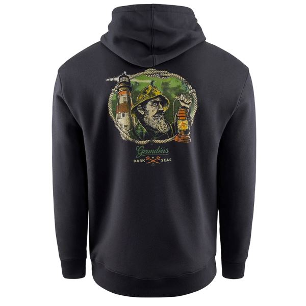 Grundéns Mikina Dark Seas X Grundens Watchman Hoodie Black