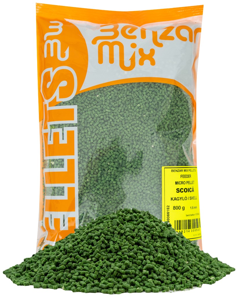 Levně Benzar mix mikro pelety feeder 800 g 1,5 mm - mušle