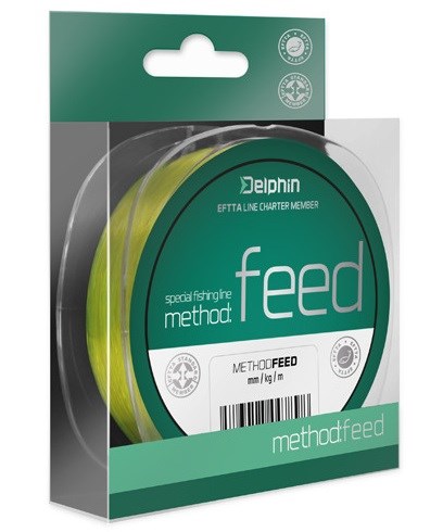 Delphin Vlasec Method Feed Fluo Žlutá 150 m