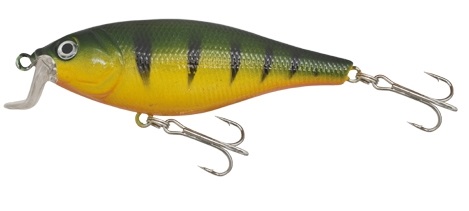 Levně Kamasaki wobler fat shad olejovo zelená-žlutá 9 cm 14 g