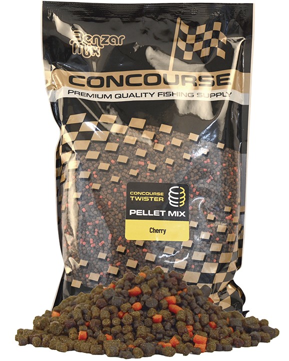 Levně Benzar mix mikro pelety concourse twister pellet mix 2 a 4 mm 800 g - třešeň