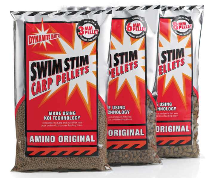 Dynamite baits pellets swim stim 900 g-amino original pellets 8mm