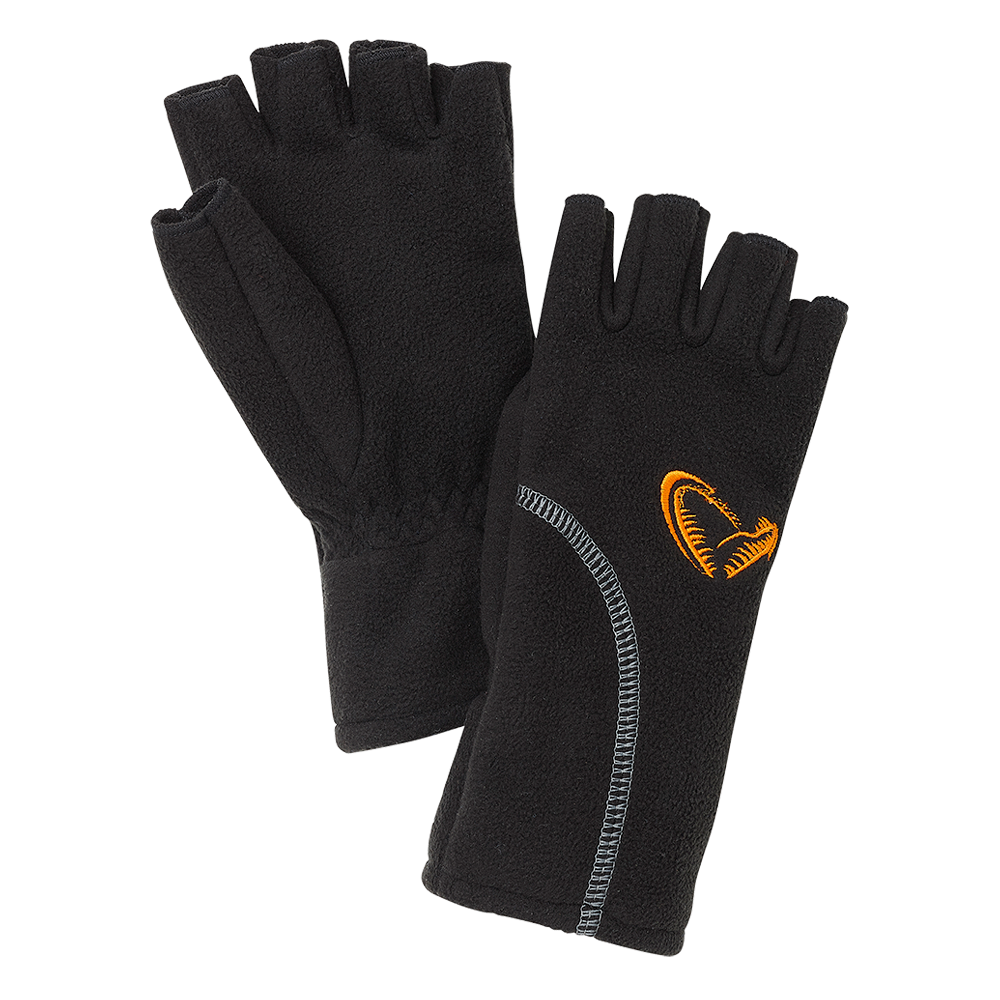 Savage gear rukavice wind pro half finger black - m