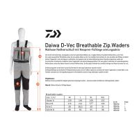 Daiwa Prsačky D-Vec Breathable Zipped Waders (1)
