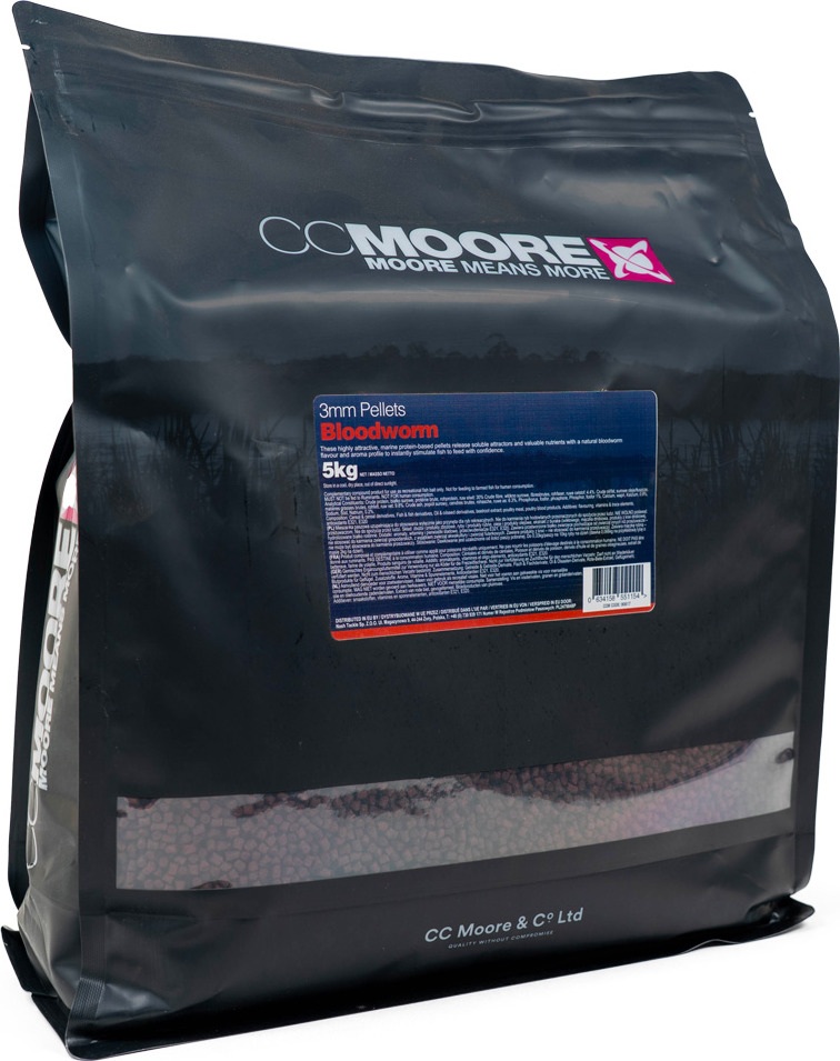 Levně Cc moore pelety bloodworm - 5 kg 3 mm
