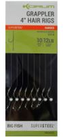 Korum Návazec Grappler 4” Hair Rigs Barbed 10 cm - Velikost Háčku 10 Průměr 0,28 mm Nosnost 12 lb