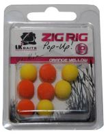 LK Baits Bolies Zig Rig Pop-Up 10 mm-Orange/Yellow