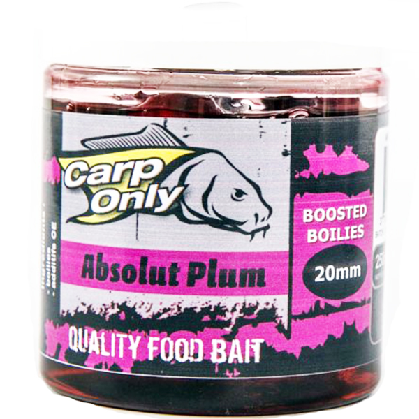 Carp only dipovaný boilies 250ml 16 mm -absolut plum