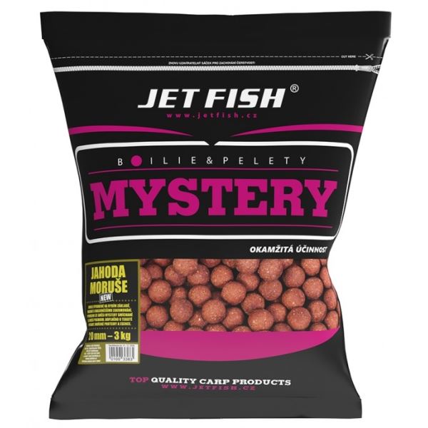 Jet Fish Boilie Mystery Jahoda/Moruše New 3 kg