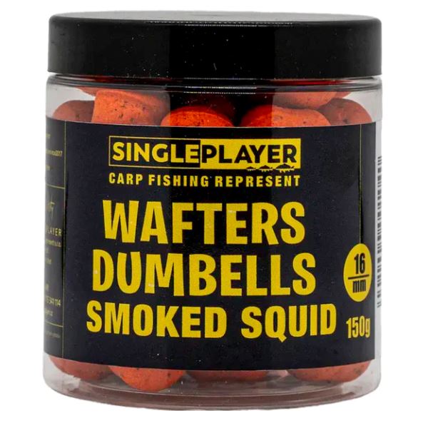 Singleplayer Wafters Dumbells Smoked Squid 150 g 16 mm