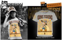 HOTSPOT DESIGN Tričko Gone Fishing Dětské (4)