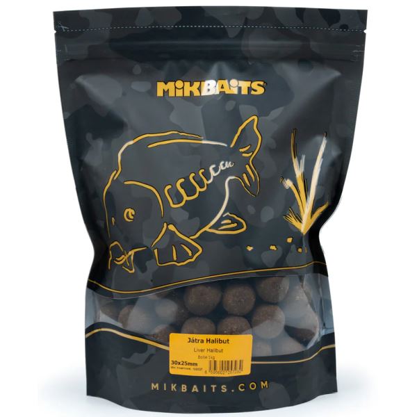 Mikbaits Boilie Catfish Játra Halibut 1 kg