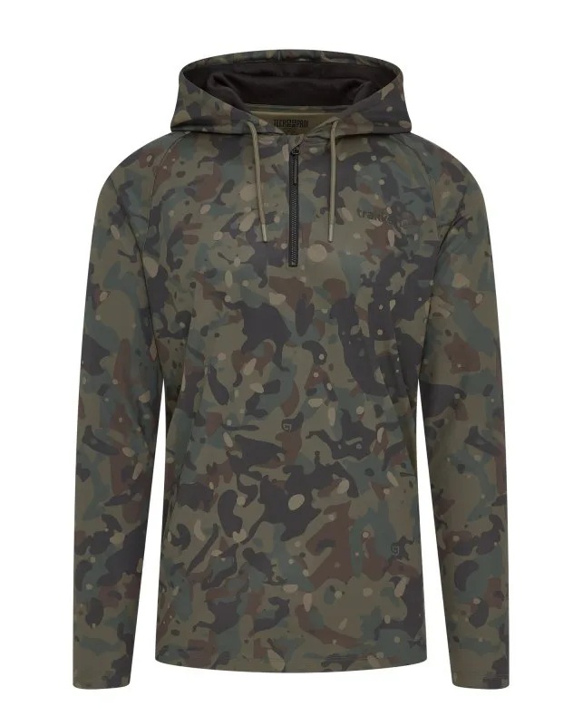Trakker triko camo uv hooded shirt - xl
