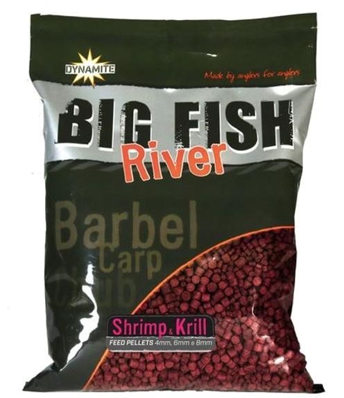 Dynamite baits pellets big fish river 1,8 kg 4/6/8 mm - shrimp krill