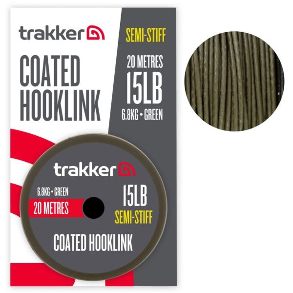 Trakker Návazcová Šňůra Semi Stiff Coated Hooklink 20 m