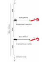 Spro Návazec Na Tresky Salt Twister Red 120 cm (1)