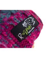 R-SPEKT Dětský Kulich Maxi PomPom Beanie Modrovínový (4)