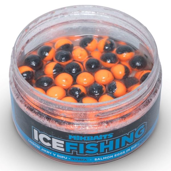 Mikbaits Lososí Jikry v Dipu Ice Fishing Nymfa 100 ml