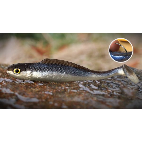 RedBass Gumová Nástraha Ripper Kicker Brown/Silver