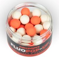 Mikbaits Plovoucí Boilie Fluo Brusinka Česnek 150 ml (1)