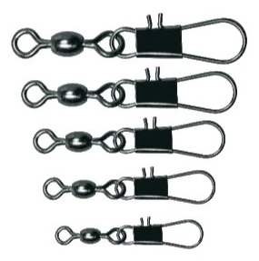 Cralusso obratlík s karabinkou crane swivel with interlock snap 12 ks - velikost 8