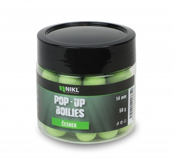 Levně Nikl plovoucí boilies česnek - 16 mm 50 g