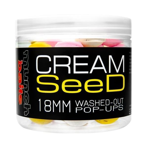 Munch Baits Plovoucí Boilies Pop-Ups Washed Out Cream Seed 200 ml